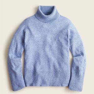 J. CREW Turtleneck Sweater in Supersoft Yarn Heather River Blue size XS J86